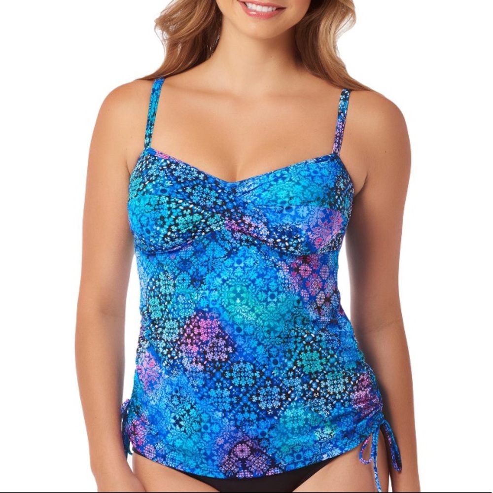 Swim Solutions Twisted Tankini Top